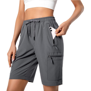 OEM Factory <strong>Women</strong> Hiking <strong>Cargo</strong> <strong>Shorts</strong> Quick Dry Athletic Camping Travel Golf <strong>Shorts</strong> with Zipper Pockets - Product Image 1
