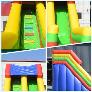 Castillo Inflable para Exteriores con Tobogán, Casa de Brinco Colorida con Tobogán, Brincolín con Resbaladilla - Product Image 4