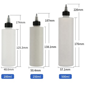 Ecannal 120ml 4oz HDPE bouteille à presser en plastique avec capuchon torsadé pour le soin des <span class=keywords><strong>cheveux</strong></span> Pigment Pet oreille gouttes <span class=keywords><strong>Gel</strong></span> d'huile liquide - Product Image 6