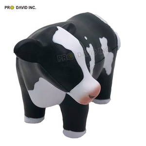 Logo Custom PU Stress Relief Foam Milch Cow Shape Anti Stress <b>Ball</b> <b>Squeeze</b> Toys Promotional Toy for Kids - Product Image 2