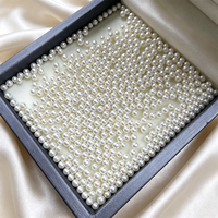 Perles d'eau douce naturelles non percées, de couleur naturelle, de 2-3 mm, petites, rondes, blanches, en vrac, pour la fabrication de bijoux