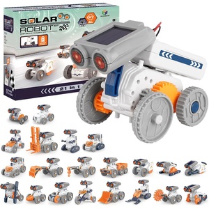 21 in 1 percobaan sains DIY mobil Robot bertenaga surya mainan Model batang pendidikan energi surya Robot proyek kit bangunan - Product Image 1