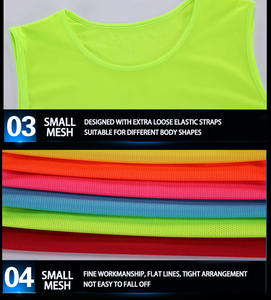 カスタム サッカー ビブス 通気性 サッカー ピニーズ サッカー ベスト スモールメッシュ フットボール トレーニング ベスト フットボール ビブス - Product Image 3