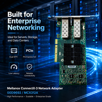 Adaptador de Red para Servidor Mellanox Connect X-3 MCX312A-XCBT IBM PN 00D9692, Doble Puerto 10GbE SFP+, PCIe3.0 X8 RoCE SR-IOV