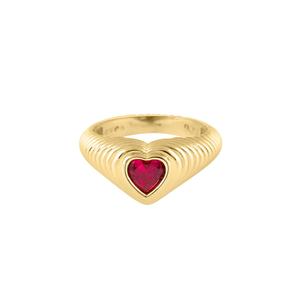 <span class=keywords><strong>Bague</strong></span> en argent sterling 925 plaqué or <span class=keywords><strong>vermeil</strong></span> vintage élégante avec <span class=keywords><strong>grenat</strong></span> et diamant en forme de cœur - Product Image 1