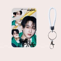Stray Kids RUN IT THIS & THAT Tempat Kartu Retractable dengan Gantungan Kunci Lanyard Bangchan Felix Bus Subway Access ID Badge Case Hadiah