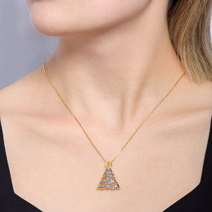 Collar con Colgante <span class=keywords><strong>de</strong></span> Espinela Azul y Circonita, Joyería Más Vendida en <span class=keywords><strong>Amazon</strong></span> - Product Image 2