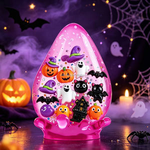 Elonna Halloween Ghost Ice Cube Water Drop <b>Squishy</b> Toy TPE Material Maltose <b>Slow</b> <b>Rise</b> Stress Relief Sensory Girls Boys - Product Image 6