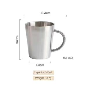 כוס בירה בסגנון קוריאני 304 נירוסטה כפולה שכבתית בידוד ואקום עיצוב כידון ספל קפה - Product Image 6