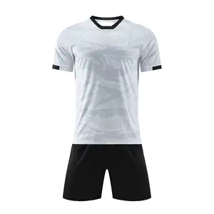 足球服设计定制足球服100% 涤纶升华透气足球服