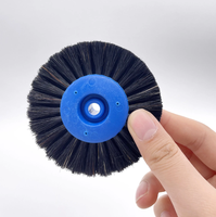 Ensemble de brosses de polissage pour bijoux 4C, bricolage, noyau en caoutchouc et plastique, poils abrasifs, kit de polissage, forme de roue, pour le polissage des bijoux et dentaire