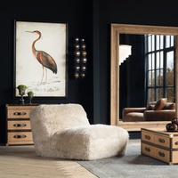 Canapé Chaise Longue FERLY Moderne de Luxe en Peluche, Confortable et Doux, pour Salon, Design d'Intérieur Moderne, Ensemble Canapé et Fauteuil