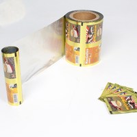 Sachet Doypack Personnalisé Imprimé par Gravure pour Snacks et Chips, Film en Rouleau Aseptique Thermoscellable en Plastique PET/VMPET/PE PET/AL/PE