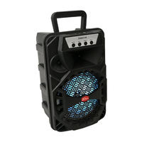 Zqs6139 pour Bluetooth extérieur Portable 6 pouces carte Audio Subwoofer RVB LED pour Home Theatre Parties étapes ordinateur lampe haut-parleur