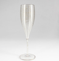 Flûtes à champagne en plastique transparent avec paillettes dorées personnalisées, gobelets à vin réutilisables de 4 oz, verres à toast pour mariage et fête