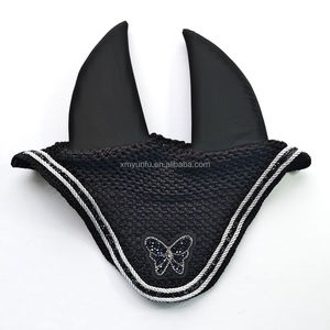 2025 Nieuwkomer Paardenpaard Vliegensluier Rijdende Oor Motornet Hoed Capuchon Masker En Sluier Essentiële Paardentack - Product Image 3