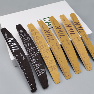 Lime à ongles demi-lune ultra-résistante avec logo personnalisé, lavable, qualité supérieure, grain 100/180, brun-<span class=keywords><strong>jaune</strong></span> - Product Image 4