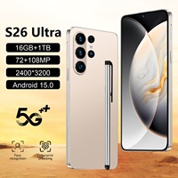 Smartphone S26 Ultra con Pantalla AMOLED Full HD de 7.3 Pulgadas, 16GB+1TB, Android 14, Cámara Trasera de 108MP, 5G LTE CDMA, Doble SIM, Francés e Inglés