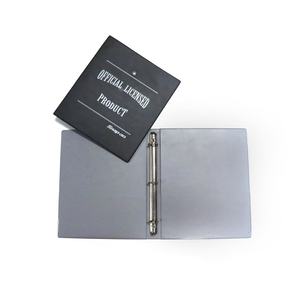 Custom PVC <span class=keywords><strong>A4</strong></span> formato 3 raccoglitore ad anello da 2.5 pollici professionale anello rotondo eco-friendly ROHS certificata UV stile classico stampa - Product Image 1