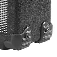 Amplificateur de guitare électrique 20 watts, amplificateur portable, entrée casque, gain, commandes de basses et de aigus, réduction du bruit, câble (noir)