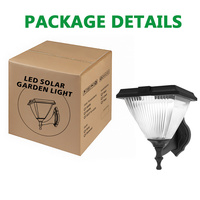 Lampe murale extérieure étanche IP65 lumière de sécurité solaire avec éclairage LED pour les lumières solaires de jardin de voie de cour