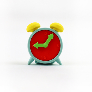 Ufficio professionale dell'aula della scuola di fabbrica utilizzando la gomma da cancellare 3D carina Kawaii a forma di orologio - Product Image 2