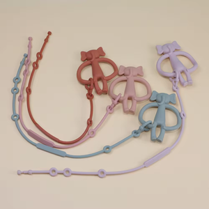 Vente en gros de chaîne de sucette réglable durable en silicone souple anti-perte pour bébé - Product Image 3