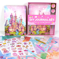 Nuevo Set de Cuaderno Kawaii para el Regreso a Clases, Kit de Diario para Scrapbooking, Caja de Regalo de Papelería Creativa