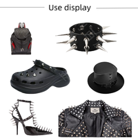 Vêtement personnalisé Chaussures Punk Rivet Pointe Clou Alliage Punk Rivet Pointes DIY Gothique Bouton Alliage