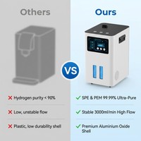 Appareil de bien-être à l'hydrogène de haute qualité, hydrogène de pureté élevée à 99,99 %, absorbeur d'hydrogène domestique, fonctionne efficacement