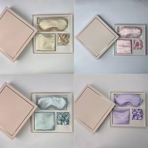 Juego de banda <span class=keywords><strong>para</strong></span> el cabello y bolsa de almacenamiento <span class=keywords><strong>para</strong></span> el intestino grueso, gafas de seda de imitación de cuatro piezas, caja de regalo cuadrada perfecta <span class=keywords><strong>para</strong></span> uso doméstico - Product Image 2