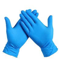 Gants de main de sécurité en nitrile sans poudre Microtouch bleu blanc noir gants chirurgicaux médicaux jetables Microflex