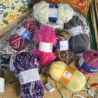 Wholesale 5mm Ribbon Yarn 100% Polyester 100g Fancy Knit Yarn for Crochet Hand Knitting Bag Included