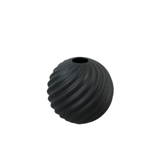 Vase en céramique de style Ins, rond, noir et blanc, taille <span class=keywords><strong>S</strong></span>, décoration pour la maison - Product Image 1