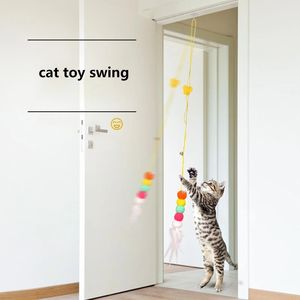 Simulation Caterpillar <b>Cat</b> <b>Toy</b> <b>Cat</b> Scratch Rope <b>Mouse</b> Funny Self-hey Interactive <b>Toy</b> Retractable Hanging Door Type Pet Supplies - Product Image 1