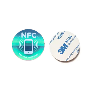 Customized 13.56MHz RFID NFC PVC Sticker Card 25mm round 30mm Circular <b>for</b> Access <b>Control</b> System Use with Mobile <b>Phones</b> Hotels - Product Image 2