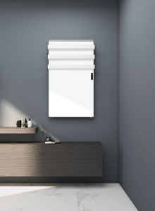 Calentador de vidrio infrarrojo Calentador de toallas Touch WiFi <span class=keywords><strong>Panel</strong></span> montado en la pared - Product Image 2