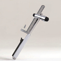 Multifunctional Manual Metal Diagnostic Hammer with Brush Pin and Ruler for Complete Sensory Neurological Exam
