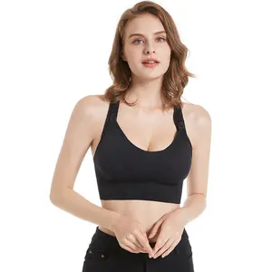 Emotion Moms Maternity Sports Bra Wireless Breastfeeding Bra Front Openning Good Stretch Fabric Women Bra