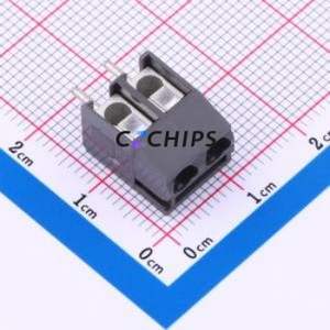960-T-DS/02 Screw Terminal Block Through hole Component (THT),P=5.08mm Connector 1x2P 5.08mm Gray Through Hole - Product Image 1