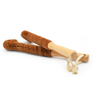 Respetuoso del medio ambiente Natural de logotipo personalizado cepillo de limpieza cepillo de <span class=keywords><strong>madera</strong></span> de haya de mango largo fibra de coco de cepillo de botella para taza - Product Image 5