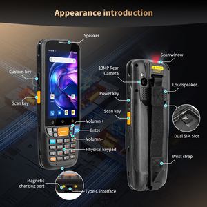 NETUM Q500 IP65 akıllı telefon <span class=keywords><strong>Android</strong></span> 9 BT 2D barkod tarayıcı <span class=keywords><strong>Pda</strong></span> sağlam mobil veri toplayıcı terminali sanayi <span class=keywords><strong>PDA</strong></span> tabanı ile - Product Image 4