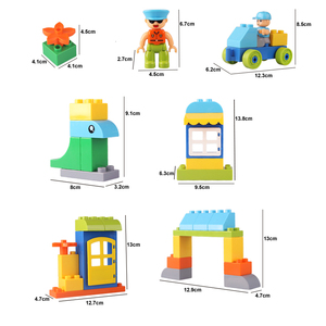 المتشابكة مكعب بلاستيكي مجموعة الإبداعية التعليمية بناء كتل للأطفال سلامة كبيرة الجذعية لعب للبنين والبنات - Product Image 5