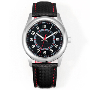 Reloj Automático de Lujo para Hombre y Mujer, Estilo Deportivo y Elegante, Esfera con Patrón de Carbono, Detalles Rojos, Números Luminosos, Reloj Mecánico - Product Image 1