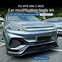 Kit carrosserie style DC pour BYD Atto 3 RHD Yuan Plus : Lame de pare-chocs avant, diffuseur arrière, jupes latérales, spoiler en plastique poli Axinda complet