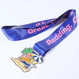 شارة دعائية من البوليستر مع بكرة حامل بطاقة التعريف حزام للعنق بشعارات مخصصة للقلادات - Product Image 1