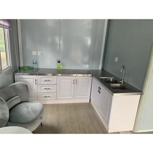 Maison conteneur portable pliable modulaire personnalisée de 20 pieds 40 pieds Structures de salle de bain extensibles préfabriquées Panneau sandwich pour centre commercial et hôtel - Product Image 5