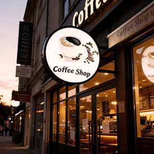 Tùy Chỉnh Vòng Tròn Hình Vuông Hộp Đèn Cho Thanh Nhà Hàng Cửa Hàng Dấu Hiệu LED Dấu Hiệu Tùy Chỉnh Ánh Sáng Hộp Hát - Product Image 2