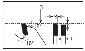 Cao mặc sức đề kháng Ba chip + phẳng thiết kế răng Hw tiếng ồn thấp Thông tư Saw blandes cho bảng điều khiển máy - Product Image 3