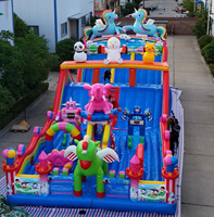 Château gonflable géant de 20*8m, parcours d'obstacles commercial, activités sportives pour enfants, parcours d'obstacles gonflable pour location commerciale